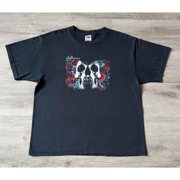 Vintage Y2k 2003 Deftones Self Titled Album Promo Graphic T-Shirt Sz Mens Large - Picture 2 of 6